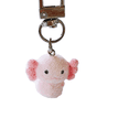 thumbnail image 4 of DIY Package Bag Pendant Cartoon Flocking Resin Key Chain Cute Little Bear Hexagram Keyring Car Key Accessories Keyring, 4 of 4