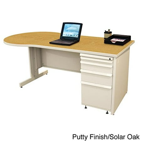 Zapf Teachers Computer Desk Laminate Color: Solar Oak, Finish: Featherstone