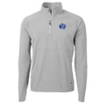 thumbnail image 2 of Men's Cutter & Buck Gray Air Force Falcons Adapt Eco Knit Hybrid Recycled Quarter-Zip Pullover Top, 2 of 3