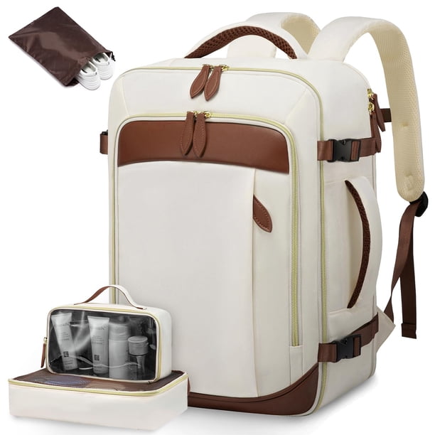 Mochila de viaje LOVEVOOK de 40 litros para mujer con cubos de embalaje de 17 pulgadas