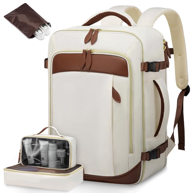 Mochila de viaje LOVEVOOK de 40 litros para mujer con cubos de embalaje de 17 pulgadas
