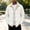 #644-White, variant on Men Sherpa Lined Trucker Jacket Lapel Collar Button Front Long Sleeve Outerwear With Chest Pockets Army Green L Gift