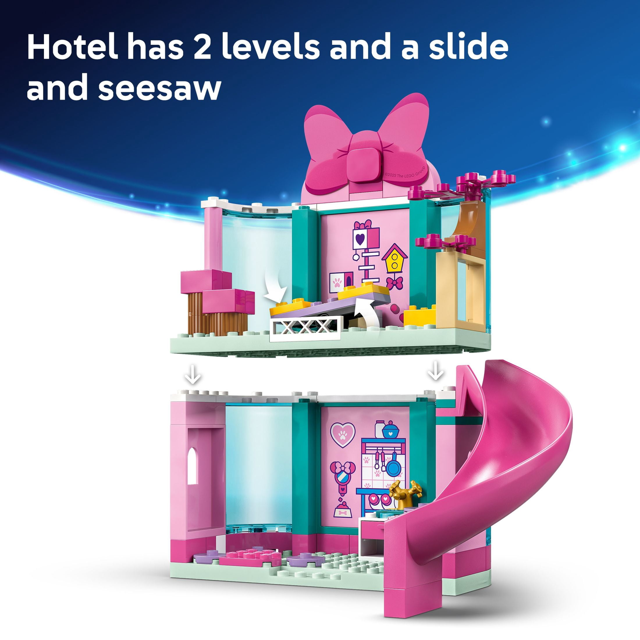 LEGO Disney Minnie’s Pet Hotel Toddler Toy- Minnie Mouse Building Set for Girls and Boys, Ages 4+ - Mickey Mouse Clubhouse Preschool Learning & Educational Toy - Disney Gift Idea for Birthdays- 43274