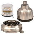thumbnail image 2 of Westbrass CO571F-07 5" Round 5-Function Filtered Adjustable Spray Shower Head with 8" Shower Arm, Satin Nickel, 2 of 11