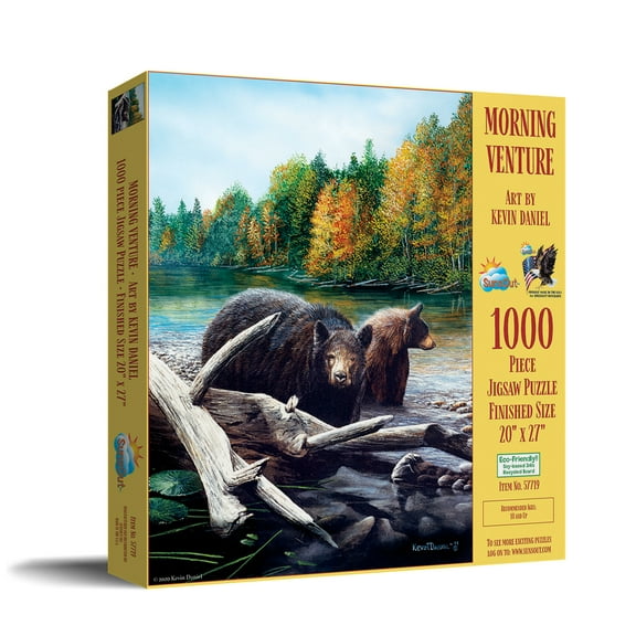 SUNSOUT INC - Morning Venture - 1000 pc Jigsaw Puzzle by Artist: Kevin Daniel - Finished Size 20" x 27" - MPN# 57719