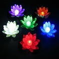 thumbnail image 2 of Linterna flotante LED, lámpara de loto, lámpara de bendición y deseos, material EVA, tipo anfibio JM, 2 of 5
