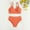 Q-Orange, variant on 2025 Toddler 2 Piece Junior S Swimsuits Swimsuit Sport Solid High Swimsuit Waist Bikini Set Swimwear Swim Suit for Big S Bathing