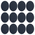thumbnail image 1 of Kit de parches de terciopelo ovalados planchables Uxcell para reparar pantalones, camisas, chaquetas, azul oscuro, paquete de 12, 1 of 6