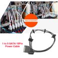 thumbnail image 4 of SATA 15Pin 1 a 5 puertos hembra Disco duro Cable de alimentación Cable de extensión Adaptador SATA Universal Accesorios Electrónicos, 4 of 9
