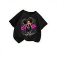 thumbnail image 1 of GDREDA Vêtements Fille Enfant Filles Mignon Graphique Col Rond Manches Courtes T-Shirt Été Décontracté Robe T-Shirt Fille Noir, 5-6 Ans, 1 of 3