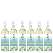 Seaglass Alcohol-Removed Sauvignon Blanc – Crisp, Clean & Refreshing Non-Alcoholic White Wine with Lemongrass, Melon & Citrus Aromas – 750ml Bottles - 6 Pack
