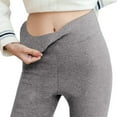 thumbnail image 6 of Soft Clouds Leggings for Women, Soft Clouds Fleece Leggings Casual Warm Winter Solid Pants Light Gray M, 6 of 6