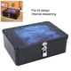 thumbnail image 3 of Joyero ANGGREK Caja de almacenamiento de Hojalata Con Candado Vintage Ligero rectangular Estampado de Cielo Estrellado Tamaño L, 3 of 7