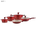 thumbnail image 2 of Batería de cocina Kochstelle Luxury Rojo Antiadherente Marmol 9 piezas  BT001900-Red Kochstelle Moderno, 2 of 10