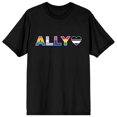 thumbnail image 1 of Pride - Ally Pride Flags Black T-Shirt, 1 of 2