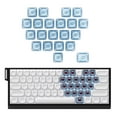 thumbnail image 2 of YongCo 21Keys PC Heart Keycap MOA Profile 1U 1.25U Not Engraving Blank Key Cover Unique Key Button for Mechanical Keyboards, 2 of 19