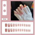 thumbnail image 1 of (Regalo) Uñas Postizas Acrílicas Estilo Francés Blanco Rosa 24 Piezas Gao Jinjia unisex, 1 of 2