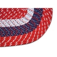 thumbnail image 3 of Better Trends 24" x 66" Runner Braided Rug 100% Polypropylene Durable and Stain Resistant Reversible Indoor Area Utility Rug, Country Stripe Collection - Americana Stripe, 3 of 5