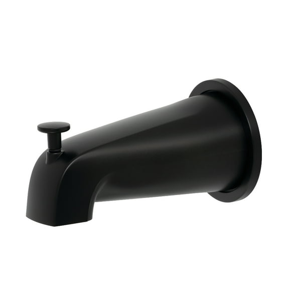 Kingston Brass K188E0 Diverter Tub Spout with Flange, Matte Black