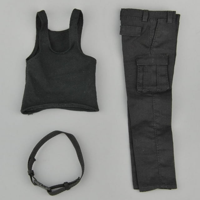 Chaleco Negro para Hombre Hugo Conjunto de Cinturón de acción Masculina