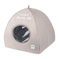 thumbnail image 1 of Casa para gatos, casa para perros, antideslizante, compacta, cómoda, impermeable, accesorios, cama para gatos interior, cama para S 28cmx28cmx28cm, 1 of 10