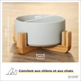 thumbnail image 5 of Tazón de cerámica grande - tazón y dispensador de agua - 850ml - blanco. adecuado para perros grandes - tazón, dispensador de agua y accesorios para perros PenghuiLiu 9024719111506, 5 of 5
