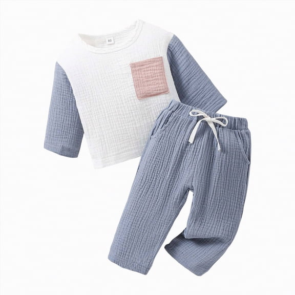 Futezty Toddler Boys Girls Clothes Fall Winter Outfit Sets, Baby Boy Girl 6M 1T 2T 3T 4T 5T 2PCS