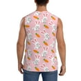 thumbnail image 4 of Fotbe Men's Rabbit And Carrot Print Men's Sleeveless Muscle Tank Tops Casual T-Shirts for Gym Workout Beach-Small, 4 of 8