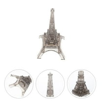 Topbathy 1Set Transparent Crystal 3D Puzzle Eiffel Tower Decorative Building Blocks