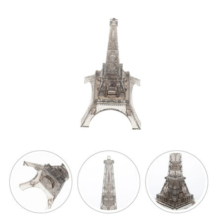 Topbathy 1Set Transparent Crystal 3D Puzzle Eiffel Tower Decorative Building Blocks