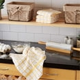 thumbnail image 4 of DII Yellow Windowpane Terry Dishtowel 4 Piece, 4 of 4