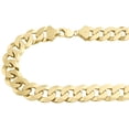 thumbnail image 2 of 10K Yellow Gold 16mm Solid Plain Cuban Curb Link Chain Mens Necklace 28 Inch, 2 of 7