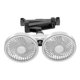 thumbnail image 1 of Ventilador doble para asiento trasero de coche, ventiladores de refrigeración para automóvil, ventilador USB para coche con 3 velocidades ajustables y Blanco, 1 of 8