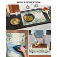 thumbnail image 5 of Large Induction Cooktop Protector Mat Spring Eucalyptus Leaves Stove Top Covers for Electric Stove, Rustic Plants Botanical Beige Decorative Stove Burner Cover Mats, Glass Top Stove Cover, 5 of 7