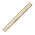 thumbnail image 1 of Regla Escolar Westcott de Madera de 30 cm con Escalas en 1/16 y Métrica, 1 of 2