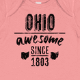 thumbnail image 4 of Inktastic Ohio Awesome Since 1803 Boys or Girls Baby Bodysuit, 4 of 5