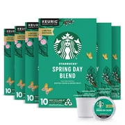 Starbucks Medium Roast K-Cup Coffee Pods—Spring Day Blend—for Keurig Brewers—Limited Edition—6 boxes (60 pods total)