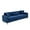 Blue, variant on Modern 3-Seaters Velvet Sofa, Upholstered Couch With Pillows and Gold Metal Legs For Living Room Office Apartment