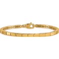 thumbnail image 4 of Inspired Ethereal Elegant Herco 14K Polished Fancy Rectangular Bar Link Bracelet Dazzling Captivating Vibrant, 4 of 5