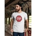 thumbnail image 2 of Stop Sign T-Shirt Men -Smartprints Designs, Male 5X-Large, 2 of 4