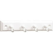 Brainerd 4-Hook Key Rail, Available in Multiple Colors