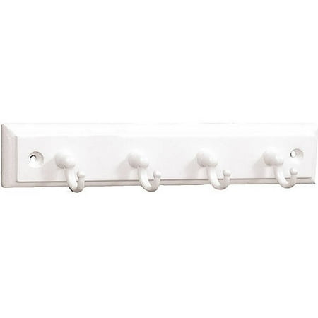 Brainerd 4-Hook Key Rail, Available in Multiple Colors