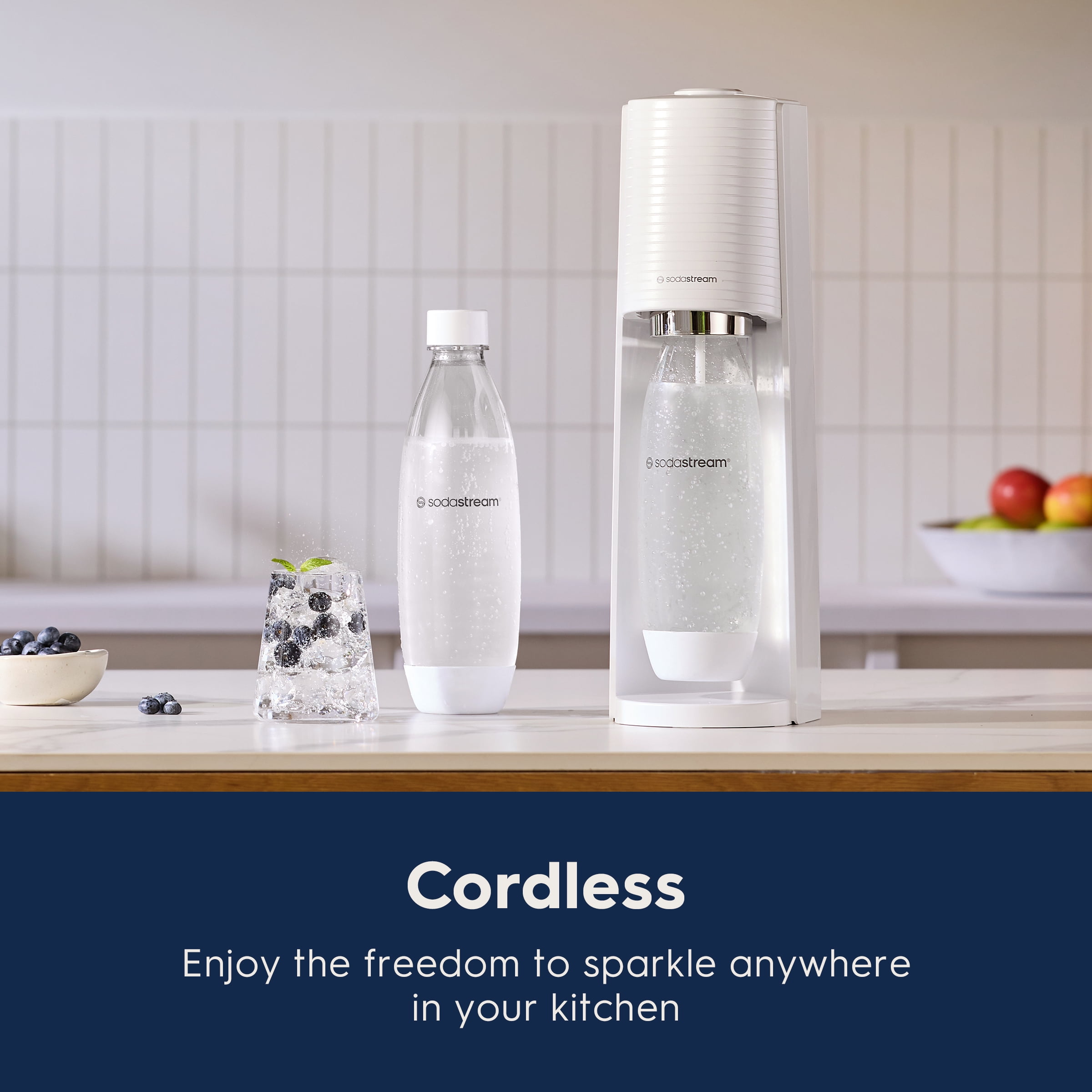 SodaStream Terra (White) Sparkling Water Maker with CO2 and