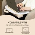 thumbnail image 6 of VUSIGN Portable Lap Laptop Desk with Pillow Cushion, Fits up to 15.6 inches Laptops, Laptop Tray, Anti-Slip Laptop Stand for Bed Desk Couch, Computer Accessories for Home Office, 6 of 7