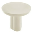 thumbnail image 4 of Pemberly Row Contemporary 40" Round Concrete Dining Table in White, 4 of 10