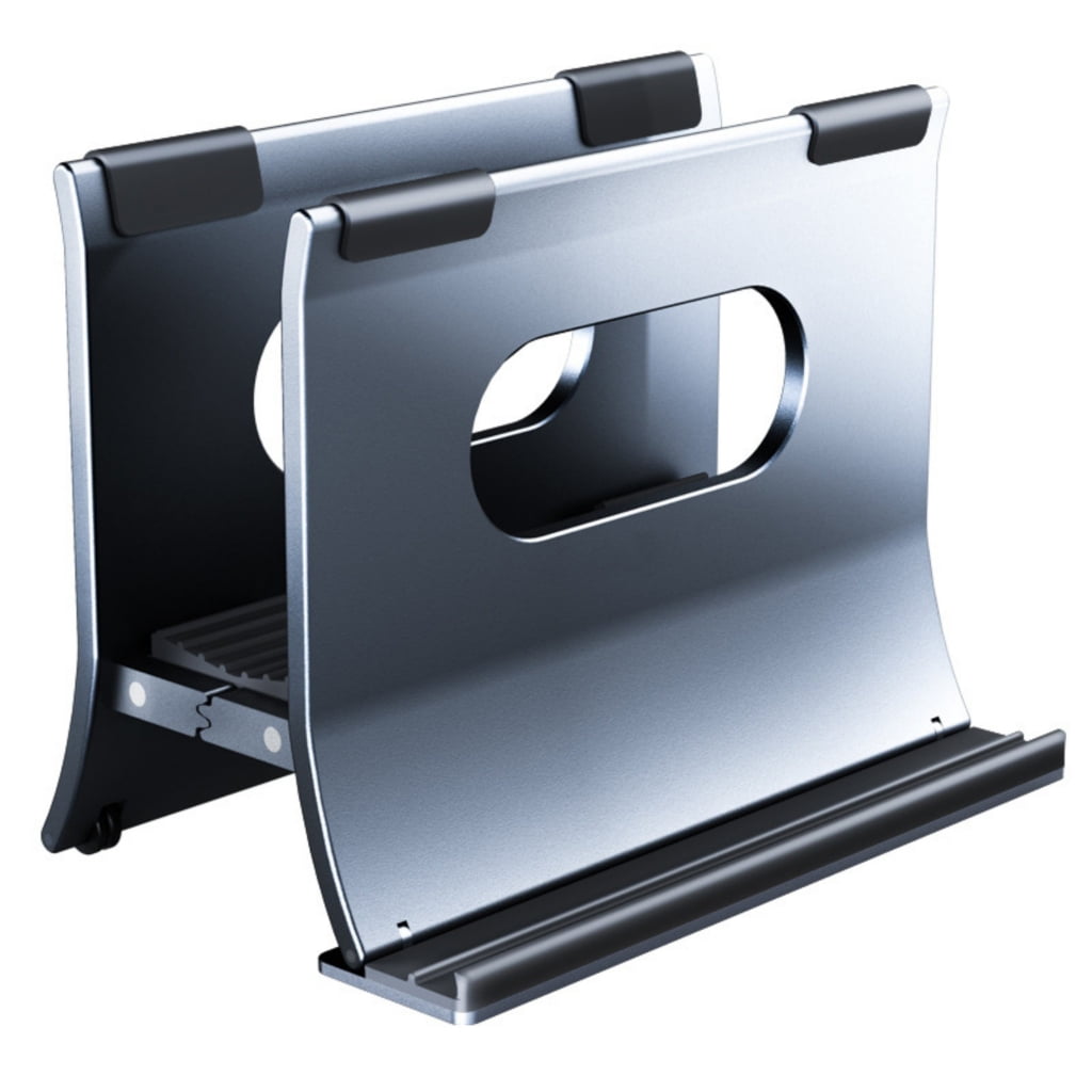 AOOOWER Vertical Laptop Stand For Desk Gravitational Auto Lock Aluminum Holder