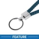 thumbnail image 3 of Llavero para Coche Único Bargains Llavero Universal con Anillo para Llaves de Fob para Casa Aleación de Zinc Tono Plateado Azul Marino 2 Pcs, 3 of 6