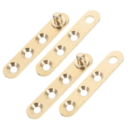 Hemoton 2 Pairs 360 Degree Concealing Hinges Door Shaft Hinge Pivot Hinges Rotating Hinge Door Pivot Hinges For Doors Bookcase Cabinet Closet