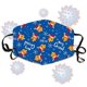 thumbnail image 4 of Paquete de 9 mascarillas navideñas para adultos con estampado de copos de nieve coloridos, 4 of 5