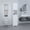 White#2, variant on Wooden Cabinets, White 5-Shelf Linen Cabinet, White Living Room Cabinets,Particle Board Cabinets With Doors, Furniture Primary Living Space Cabinets